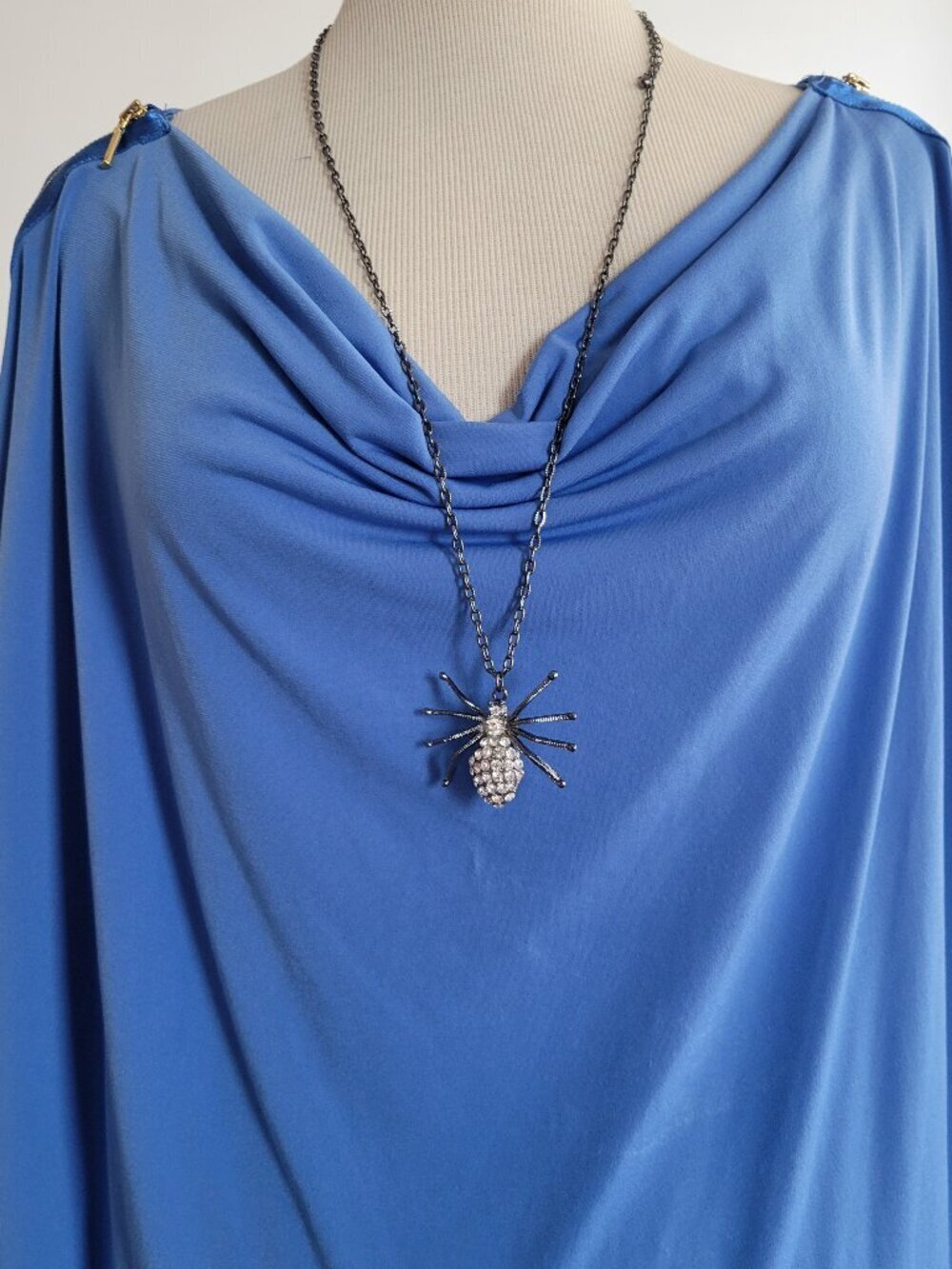ElementZ Royal Blue Drape Neck Women’s Tunic